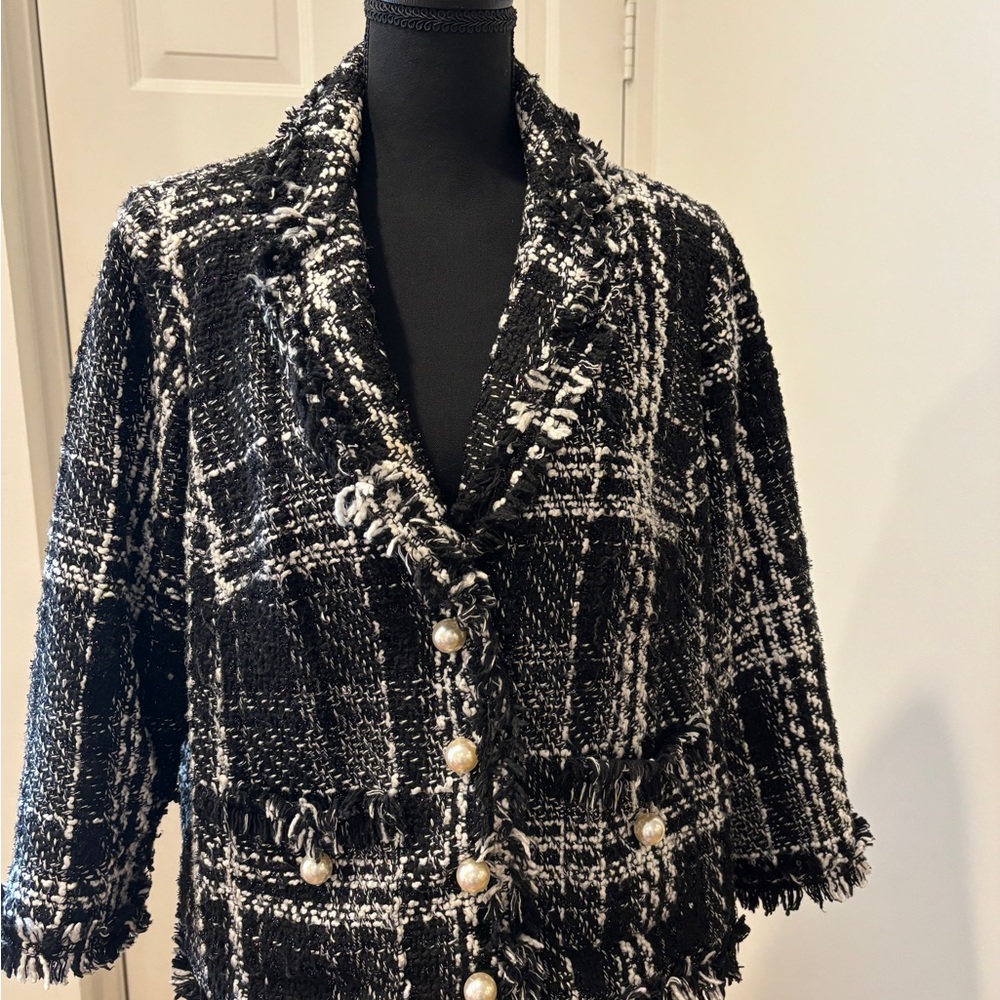 Tweed Jacket - Eloquii - Size 14